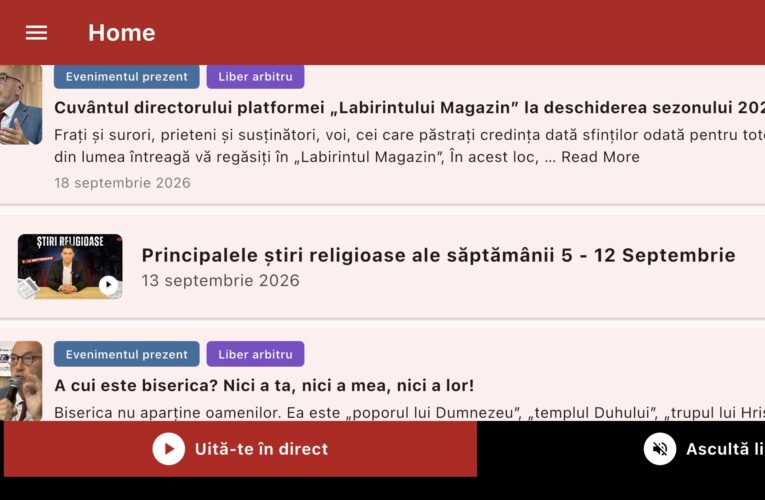 Director of the „Labirintul Magazin” Platform’s Address at the Opening of the 2026-2027 Season